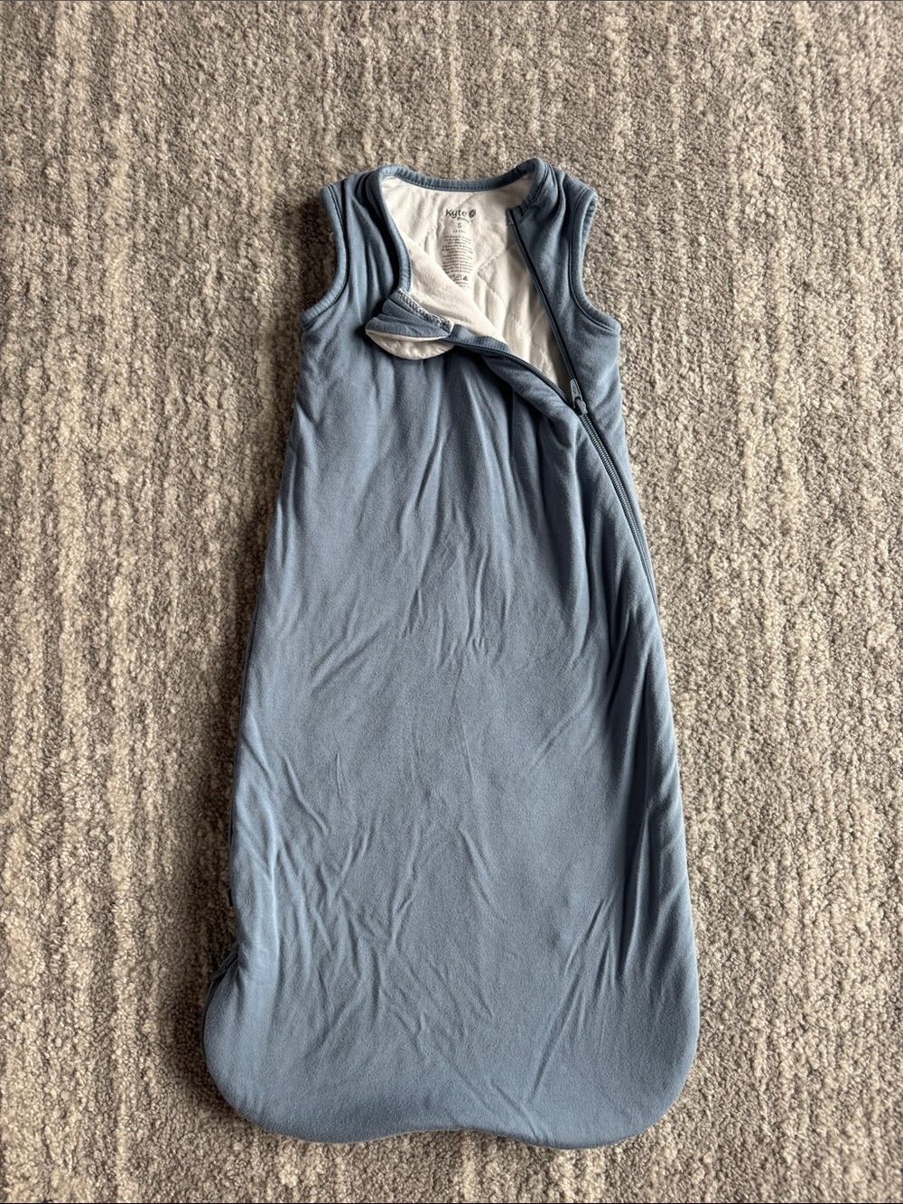 Kyte BABY Sleeveless Sleep Sack in Dusty Blue - Size Small - 1.0 TOG